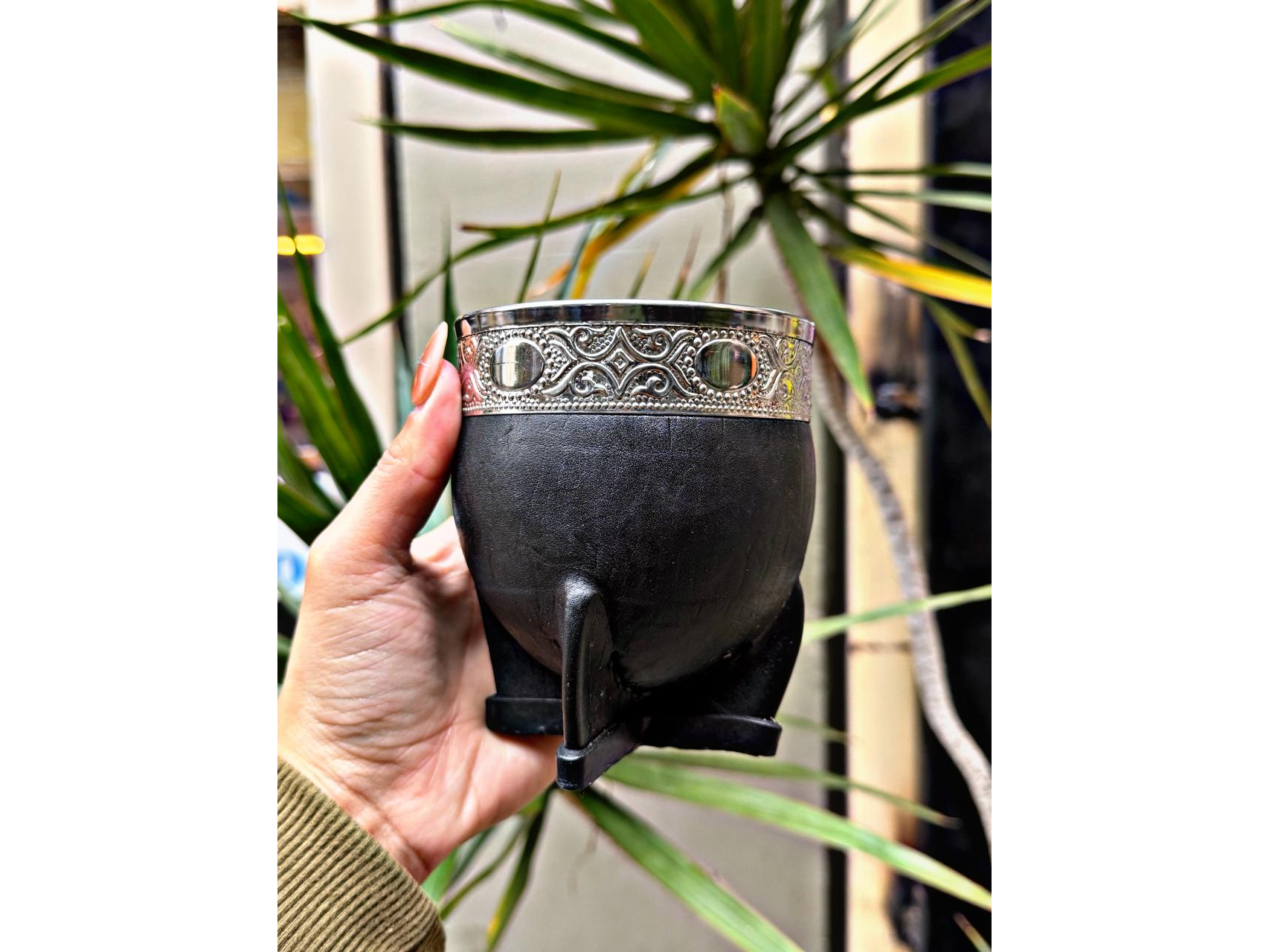 MATE IMPERIAL DE ACERO CUERO LISO