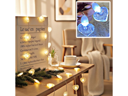 Guirnalda de luz Corazones Blanco frio *(3 mts)*