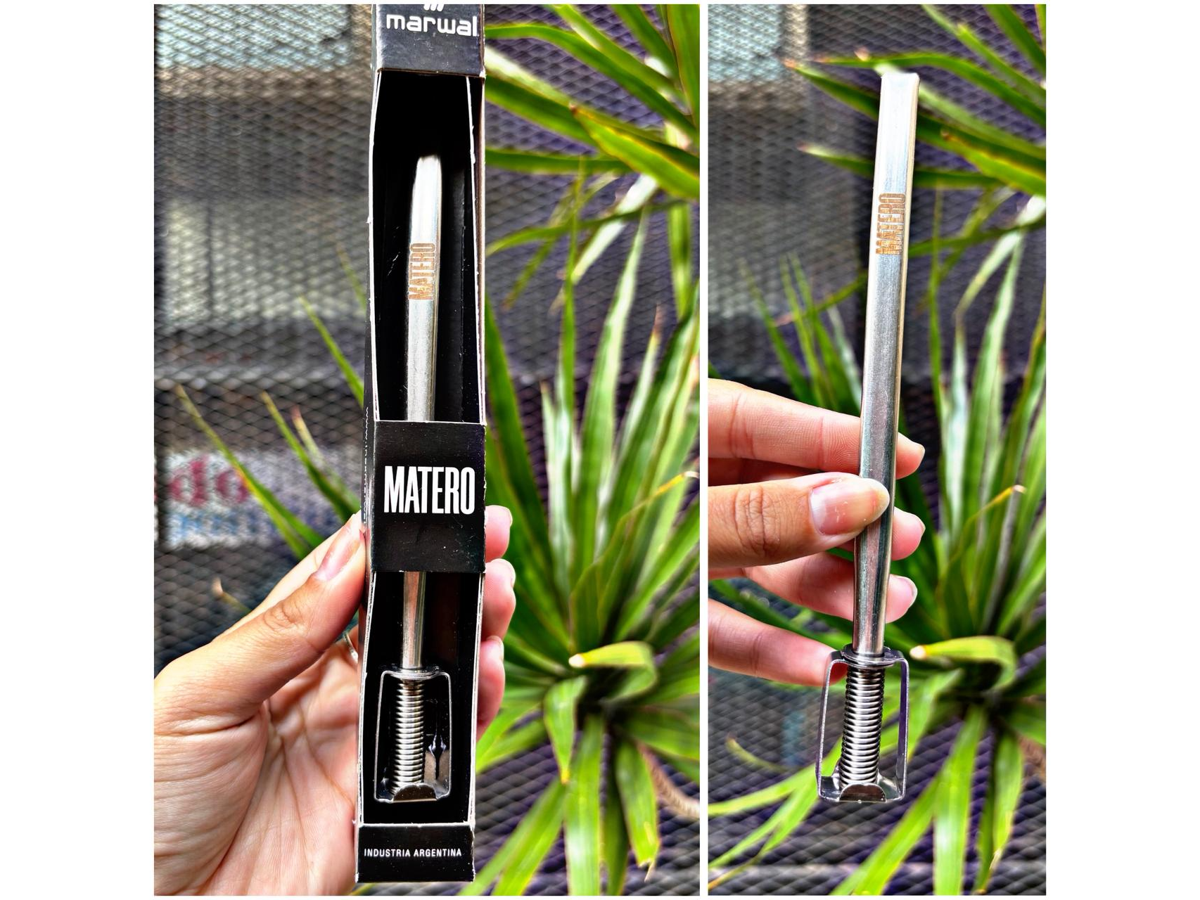 BOMBILLA PREMIUM MATERO EN CAJA (RESORTE Y CHATA)