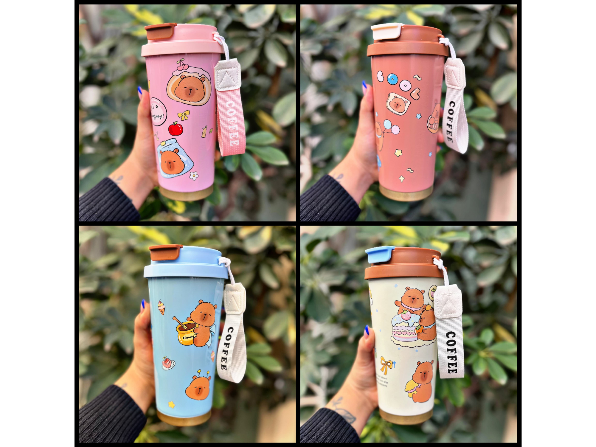 Vaso termico Capybara 500ml colores