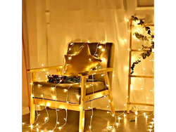 Guirnalda de luz eléctrica Arroz 200 led Blanco cálido *(15 mts)*