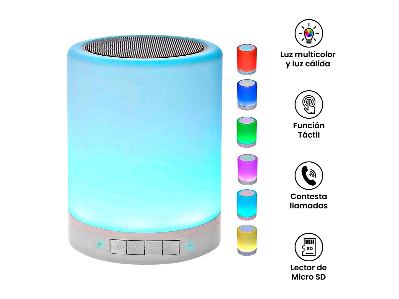 Parlante lampara portatil