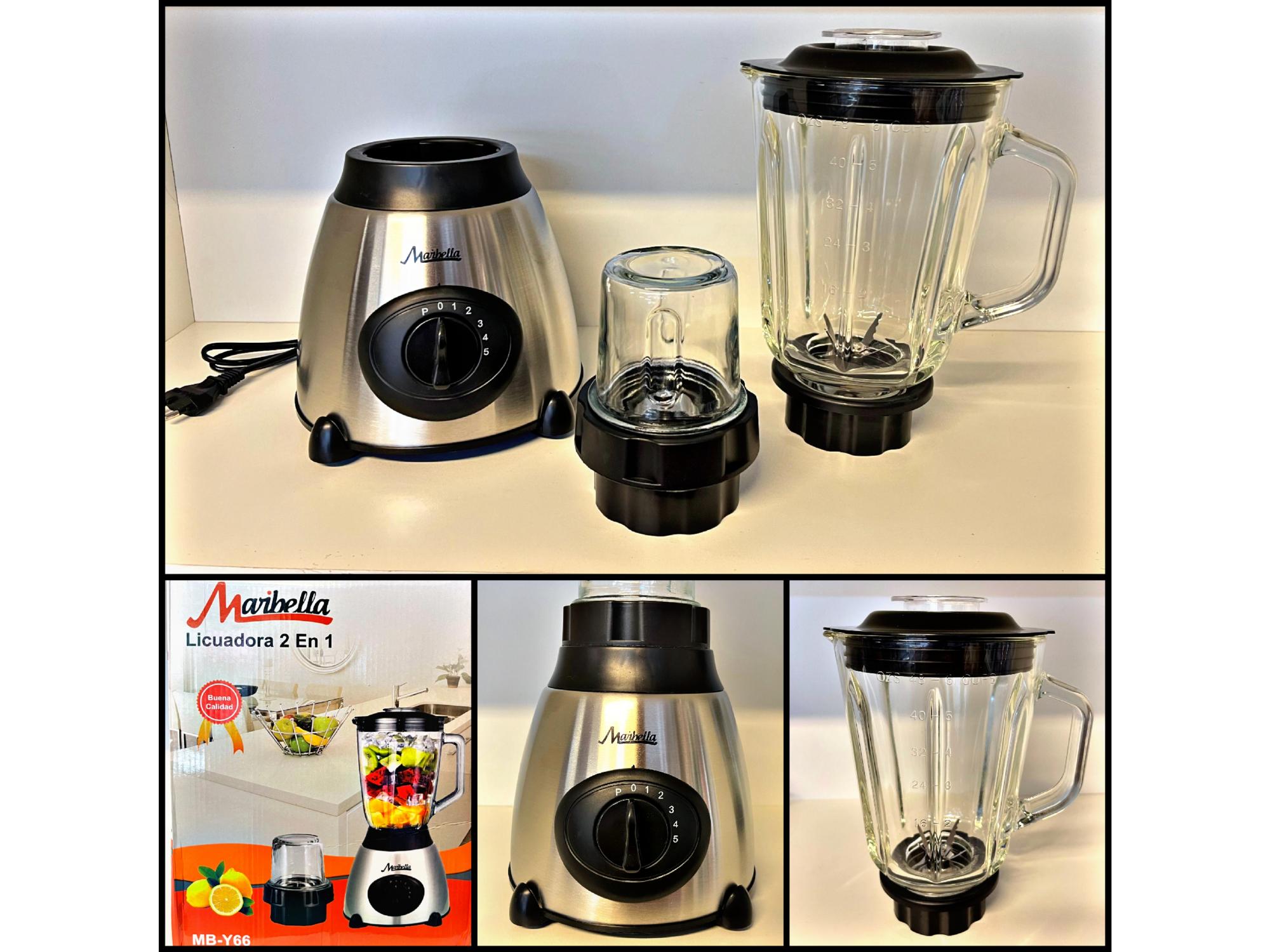 Licuadora 2 en 1 MARBELLA