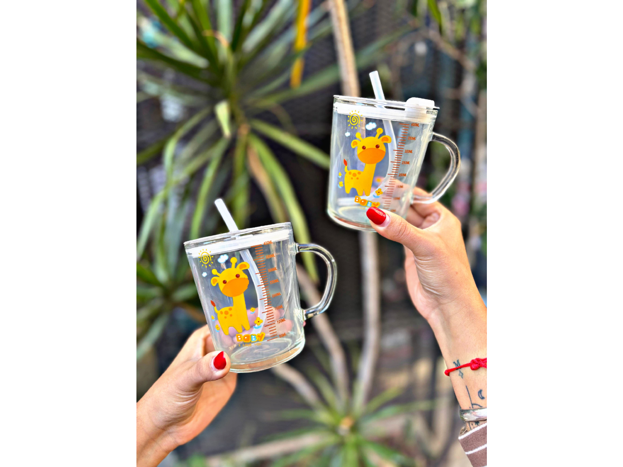 Taza infantil jirafa