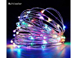 Alambre con luz a pilas Multicolor *(1,50 cm)*