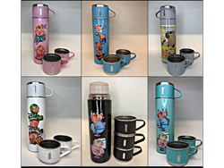 Termo 500ml capybara con tazas