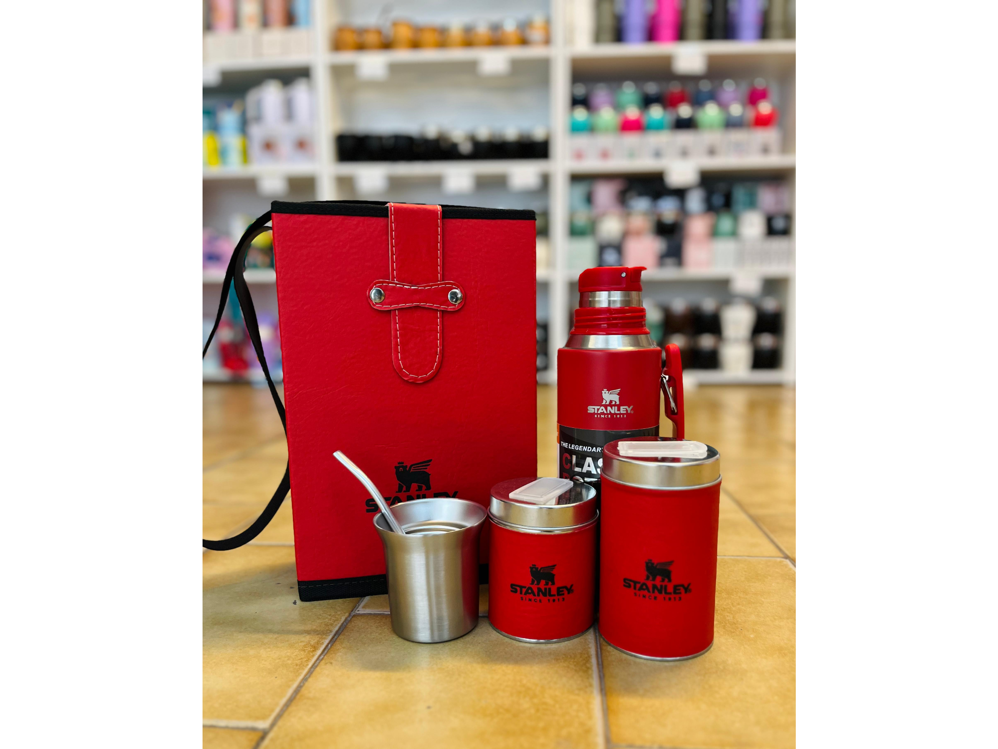 Combo system 1 litro Rojo