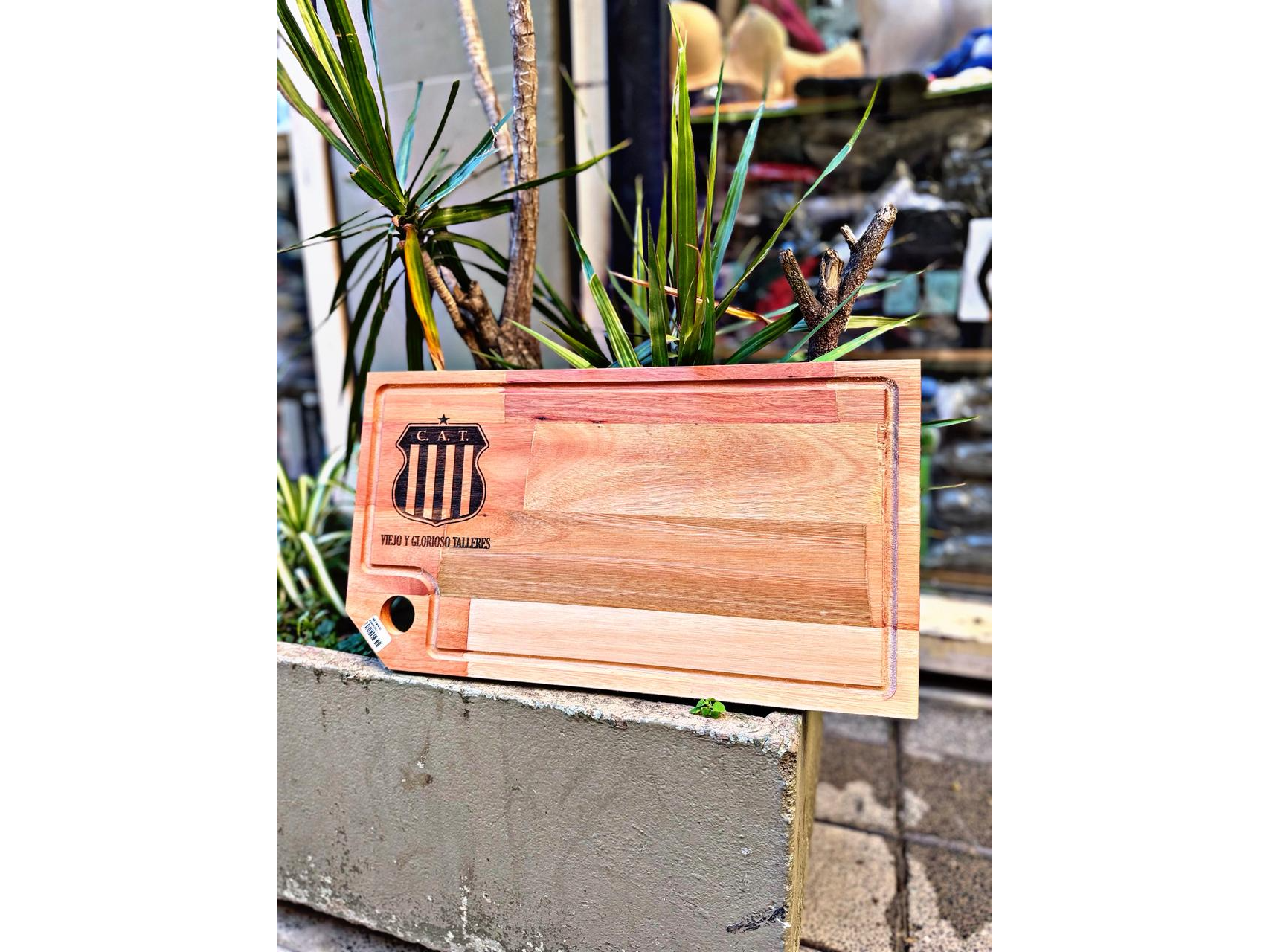 TABLA PARA PICADAS GRANDE CON GRABADO