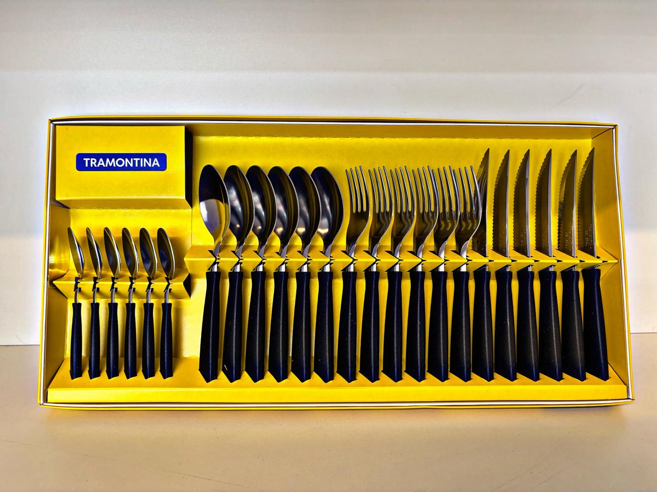 CUBIERTOS TRAMONTINA X24 EN CAJA