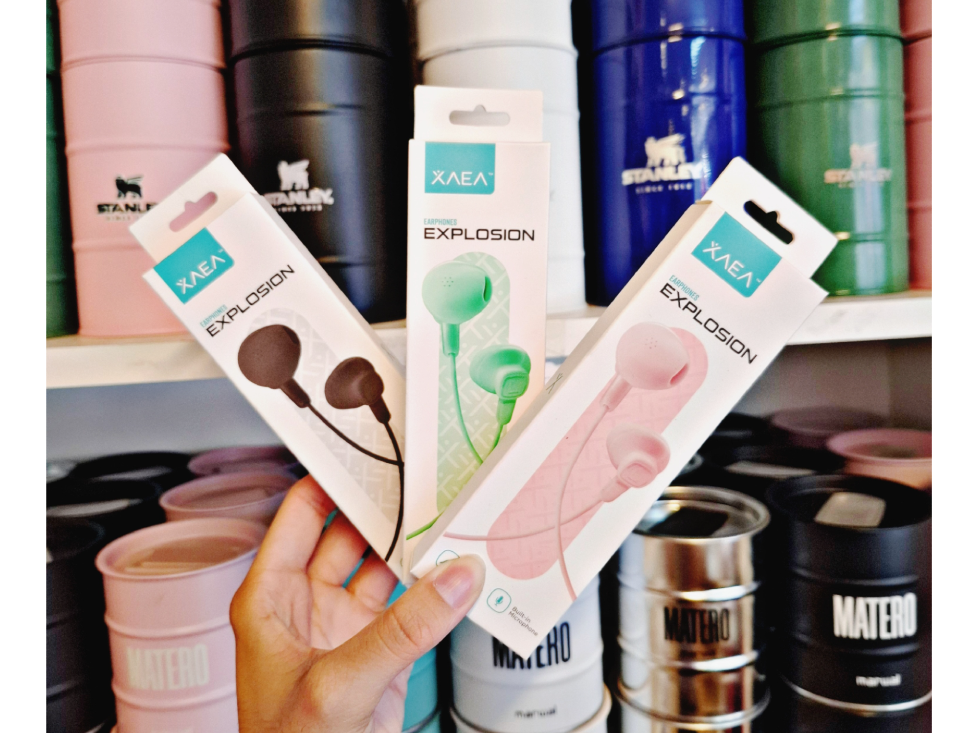 Auricular xaea explosión colores pastel