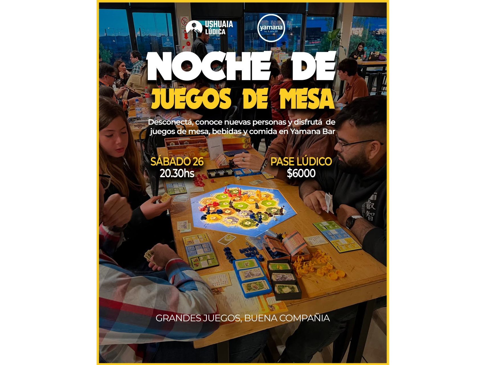 Noche de juegos de mesa - YAMANA BAR 26/09/26 20:30