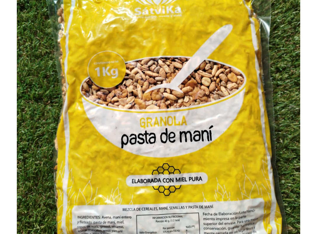 Granola con pasta de mani