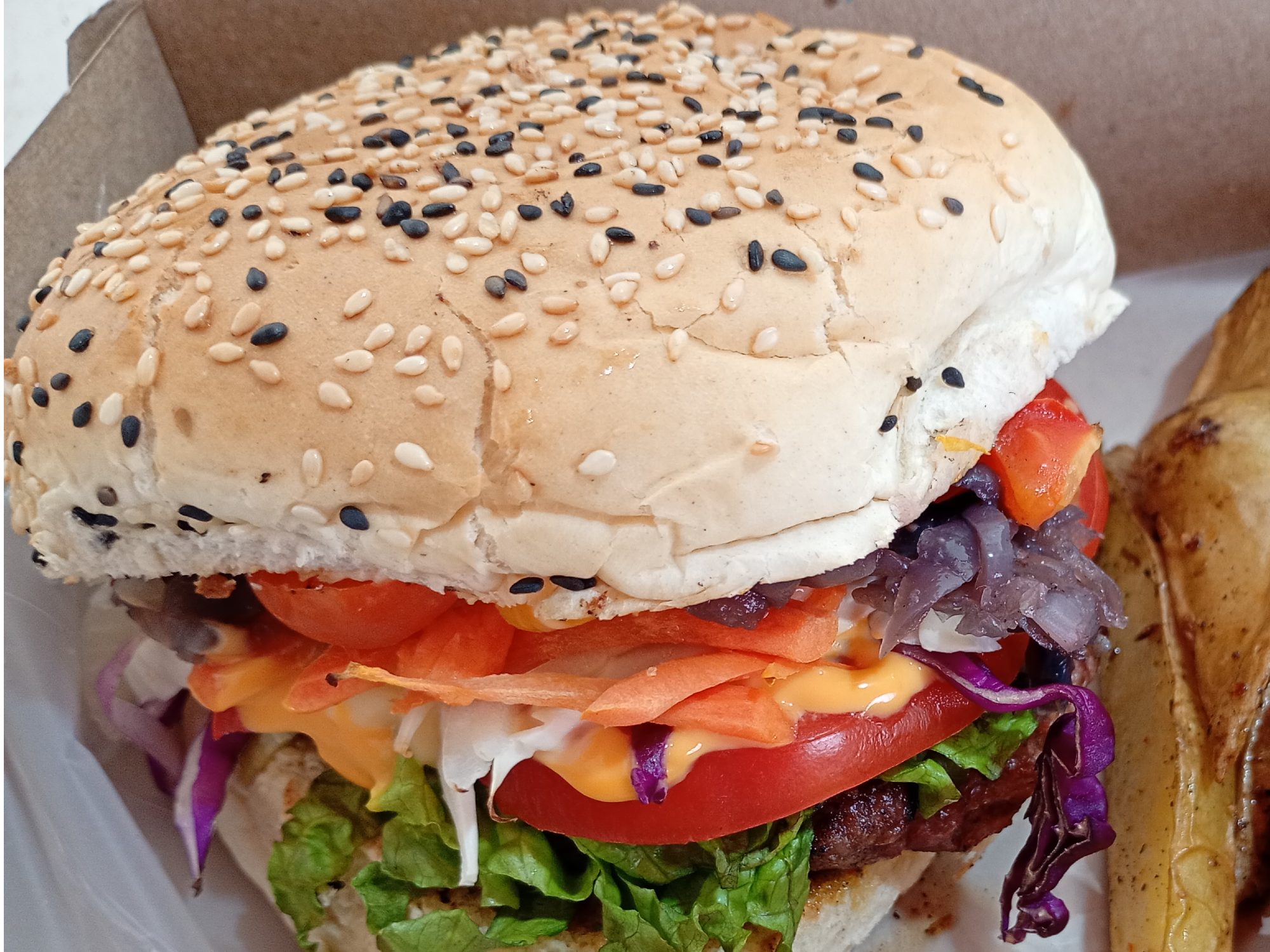 HAMBURGUESA A LA PARRILLA - 1 carne