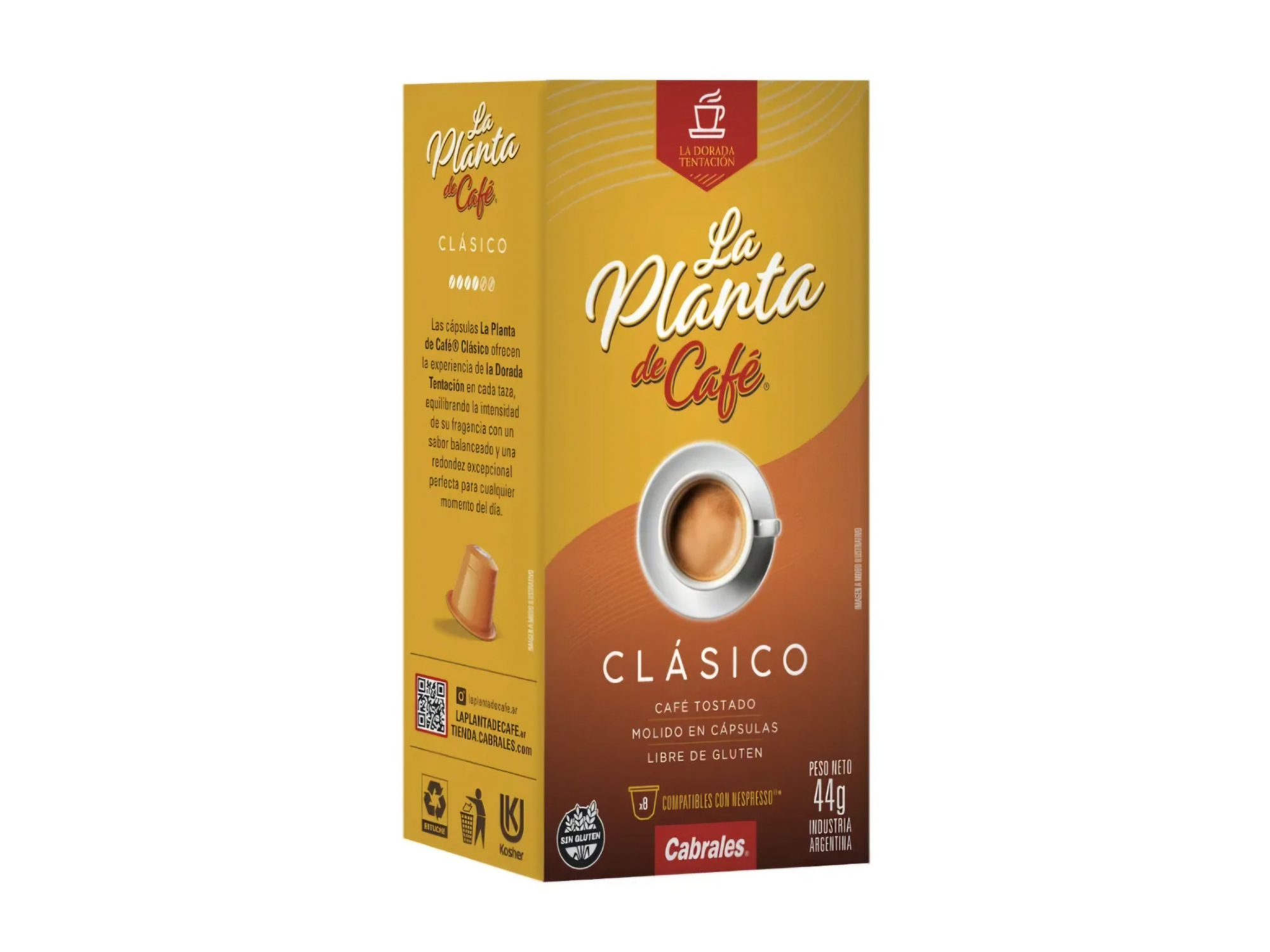 Capsula La Planta de Café Nespresso Clasico x 8u