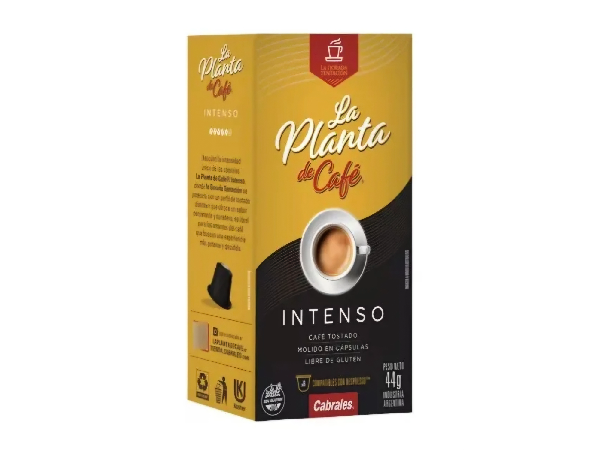Capsula La Planta de Café Nespresso Intenso x 8u