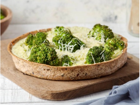 Brócoli ( Masa de Harina 100% integral y semillas)