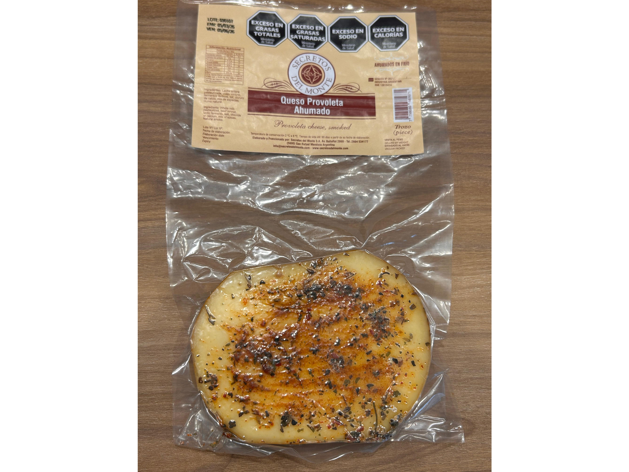 Queso provoleta ahumado