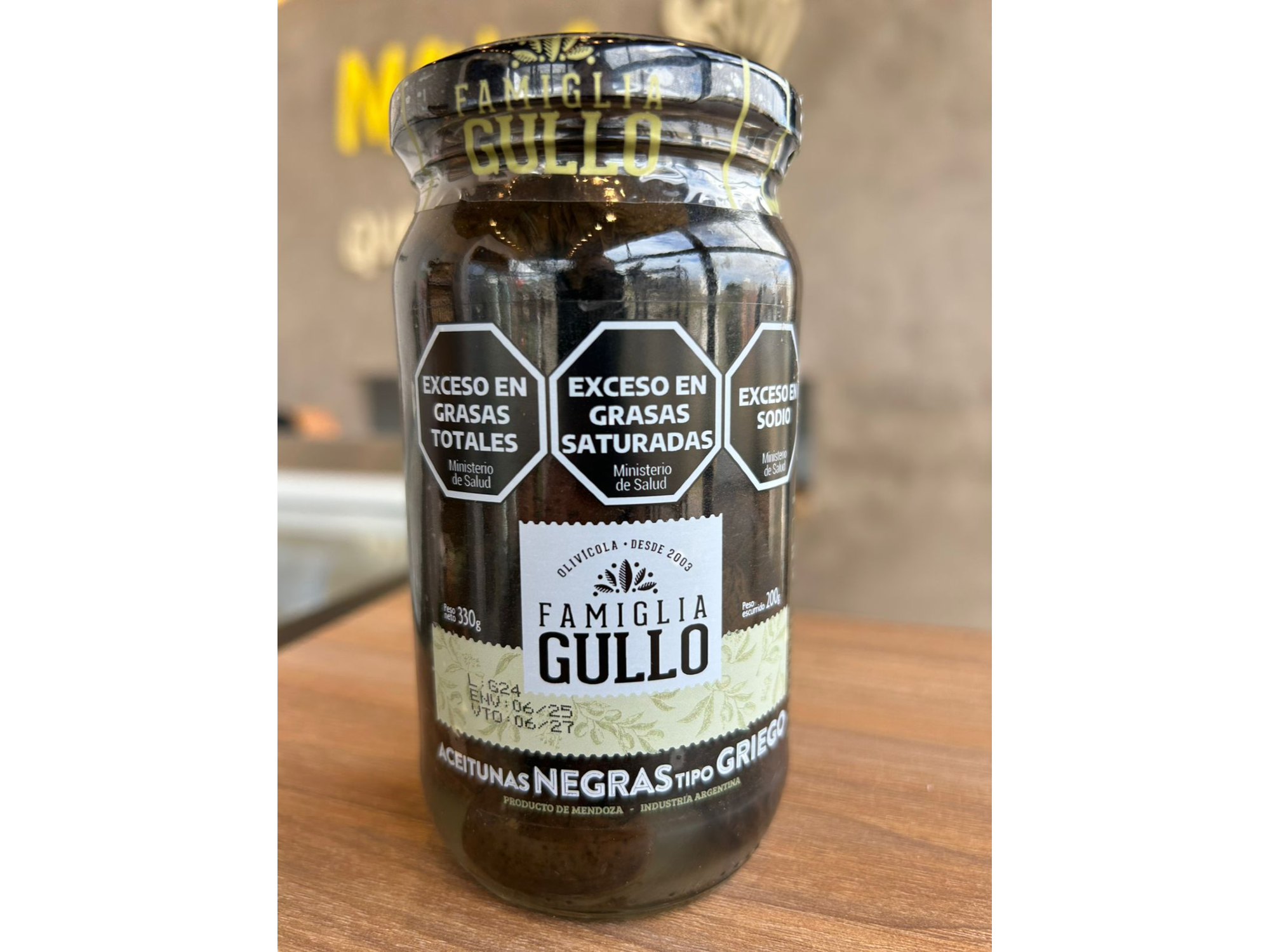 Aceitunas negras tipo griego