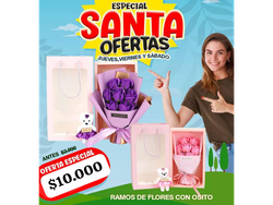 RAMOS DE FLORES CON OSITO