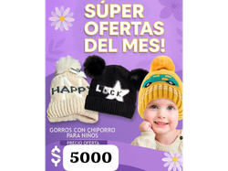 Gorros con CORDERITO p/ niño