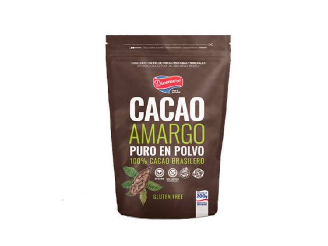 Cacao amargo puro en polvo