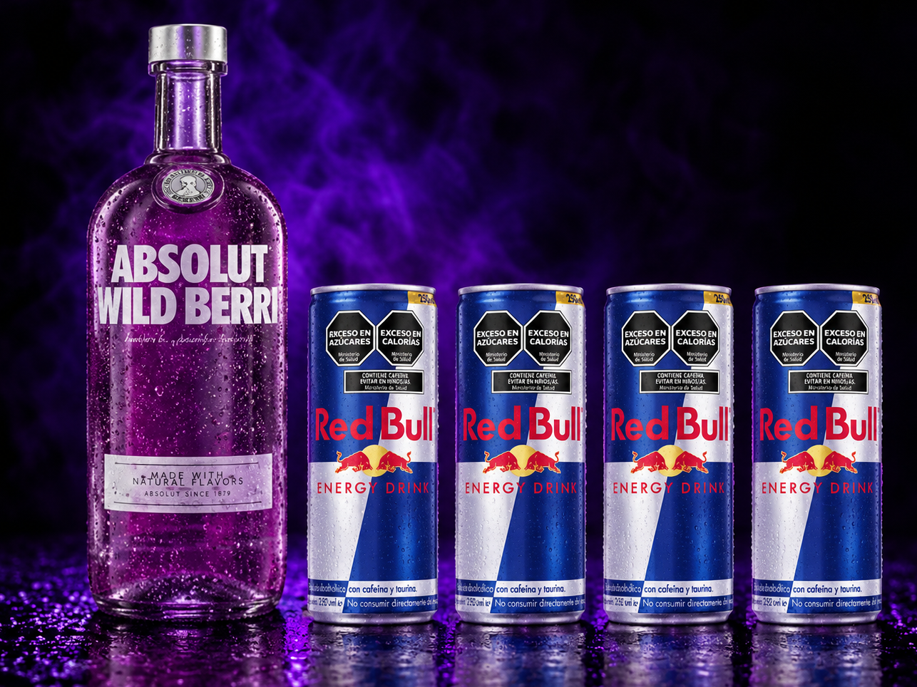Absolut wild berry + red bull (4)