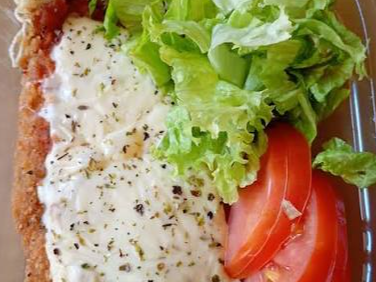 MILANESA DE POLLO A LA NAPOLITANA