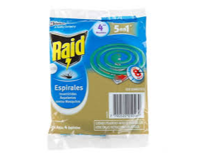 ESPIRALES VERDE RAID (CAJA 4 Unid)