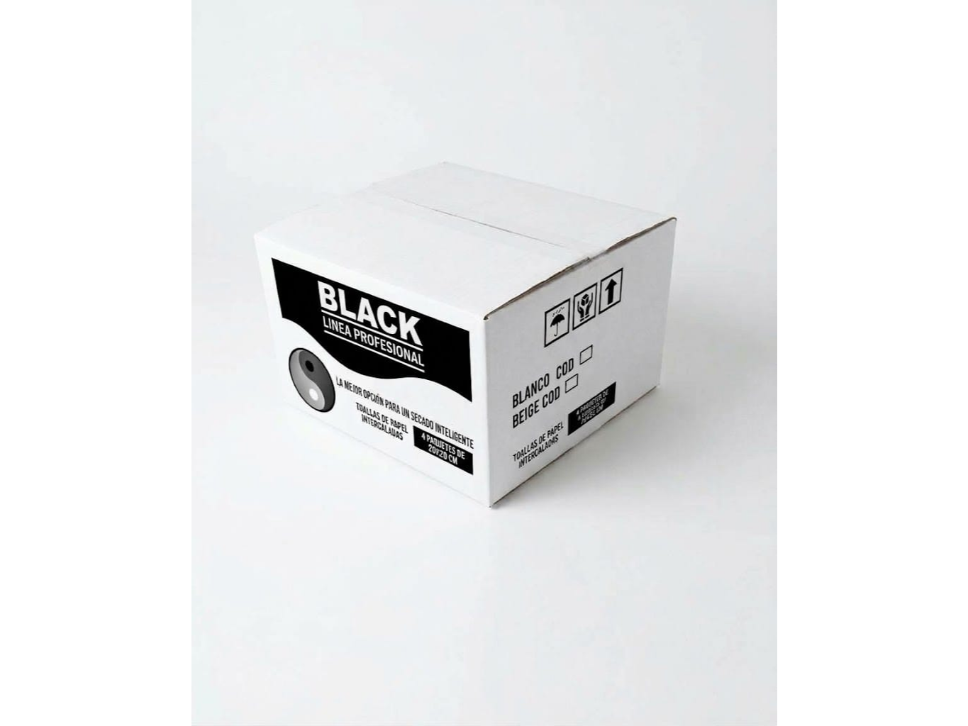 TOALLA INTERCALADA BLANCA (BLACK)