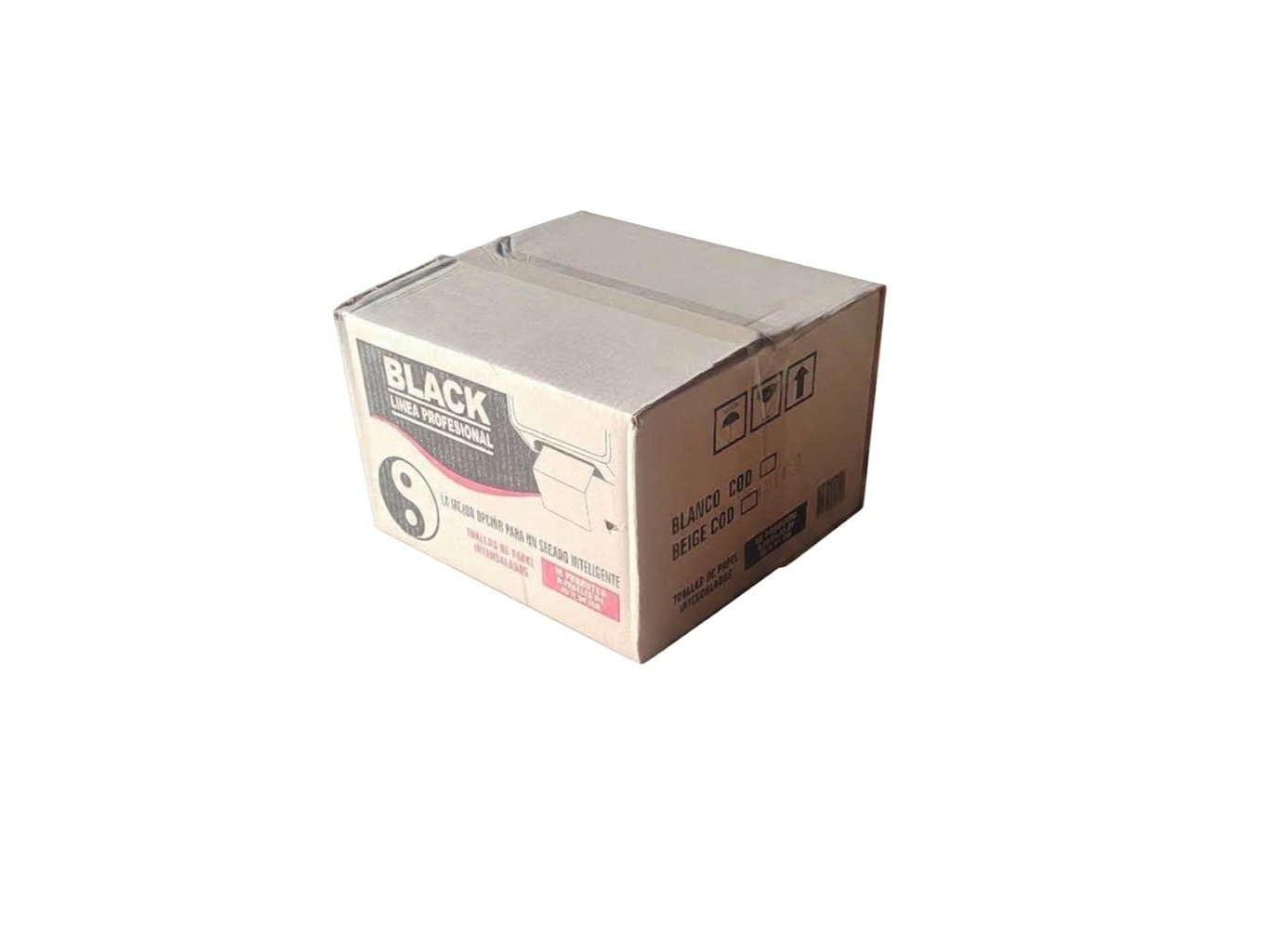TOALLA INTERCALADA BEIGE (BLACK)