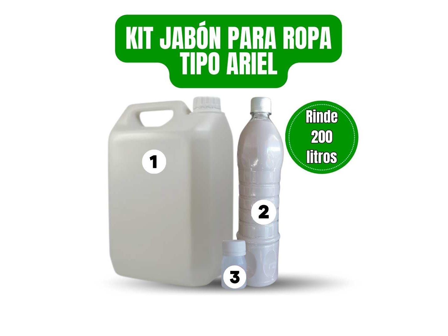 KIT JABON ARIEL B/E (RINDE 200Lts)