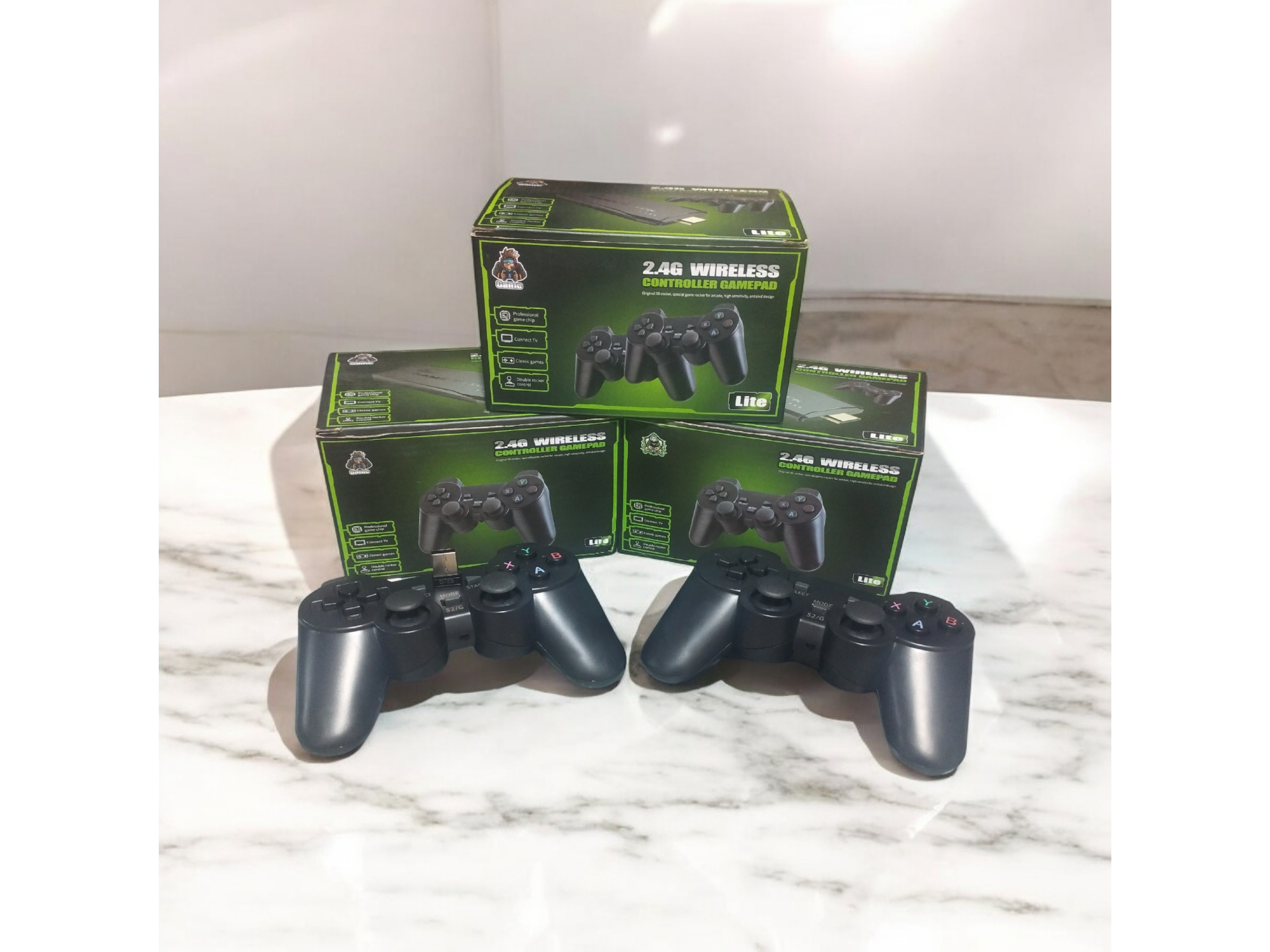 Joysticks inalambricos con receptor Bluetooth, para consolas