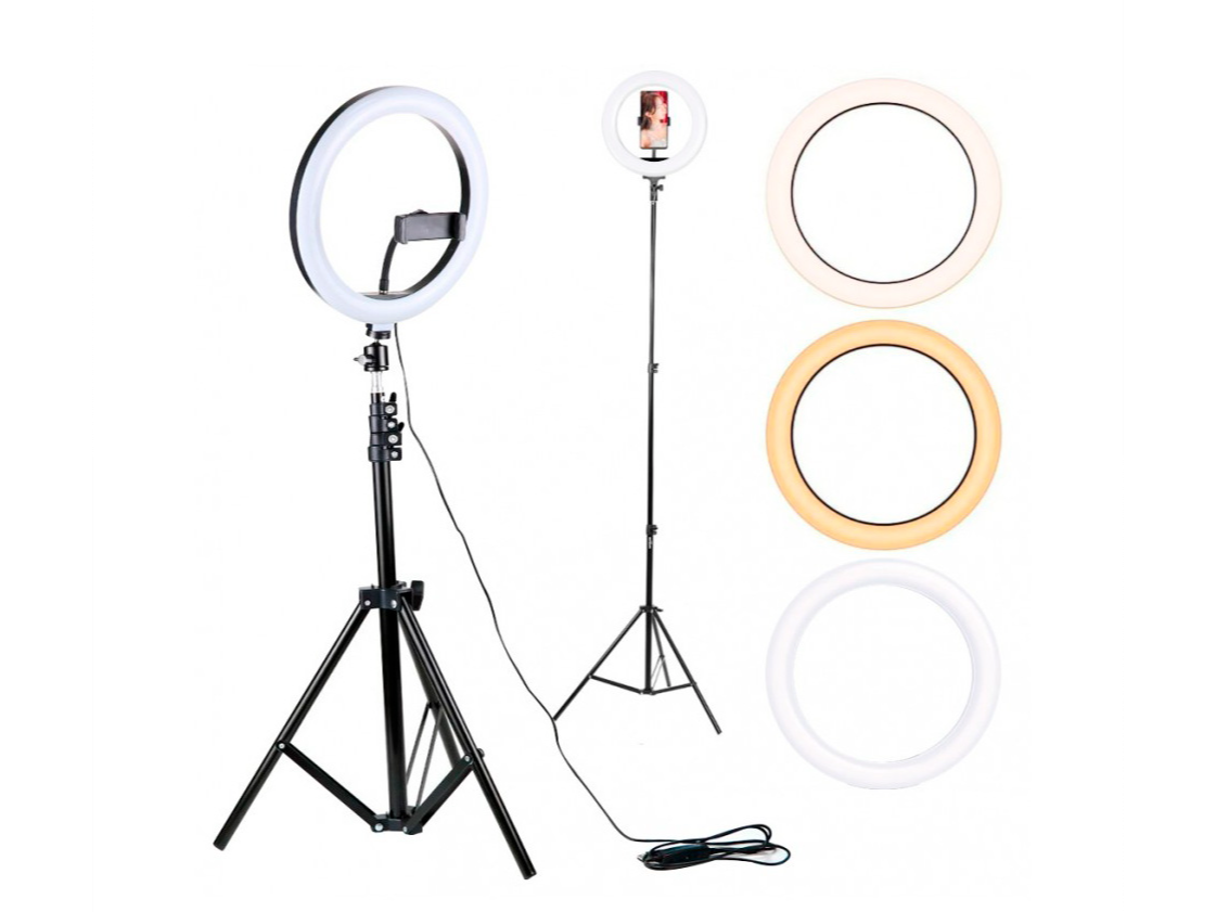 Aro led 30cm con trípode de 2 metros