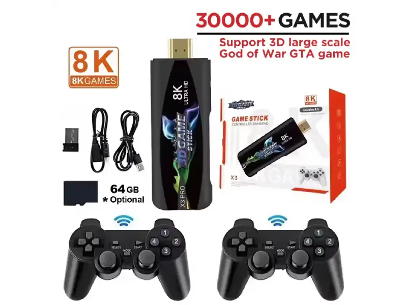 Consola game stick tv caja blanca