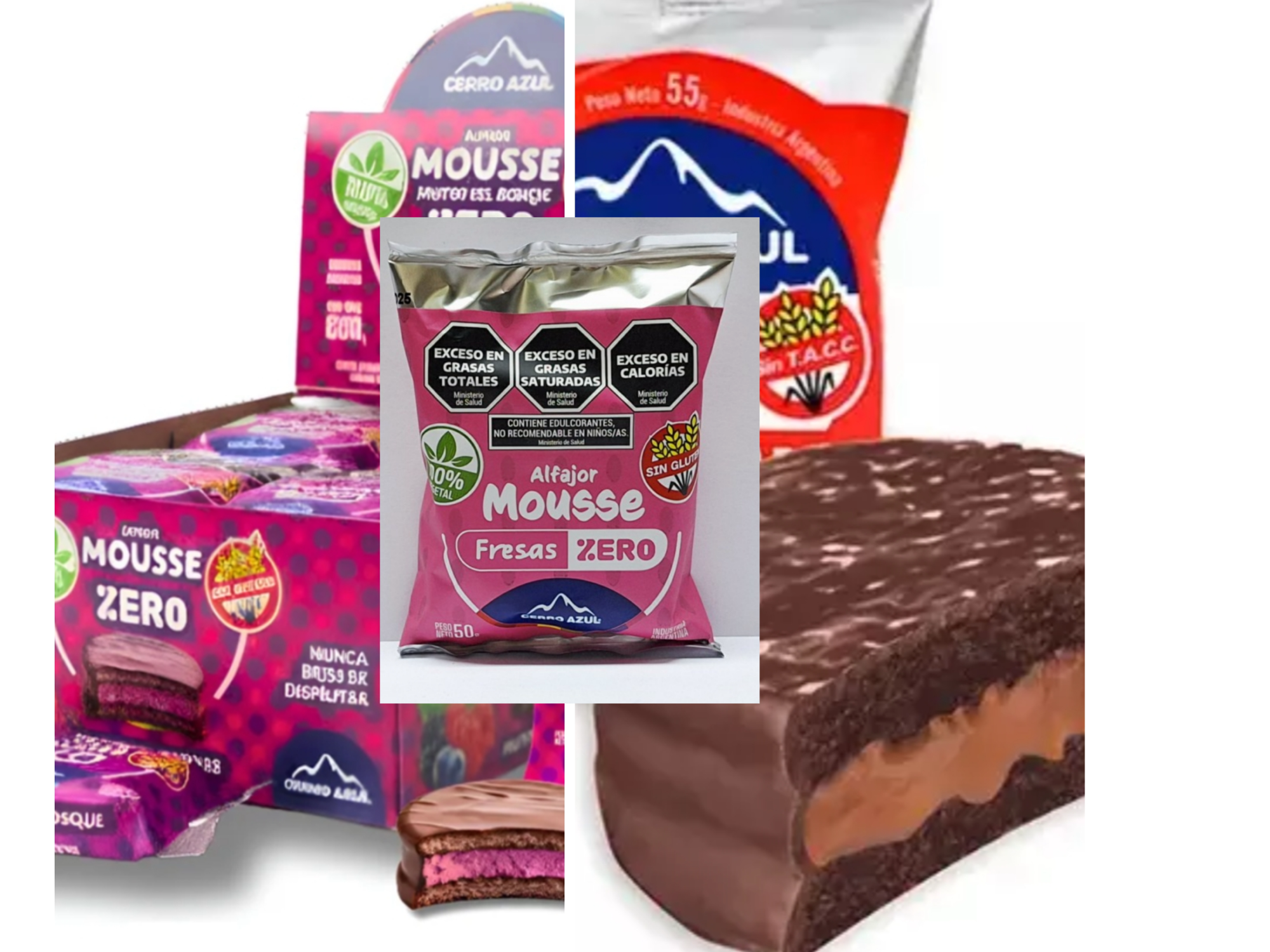 Alfajor sin azúcar varios sabores