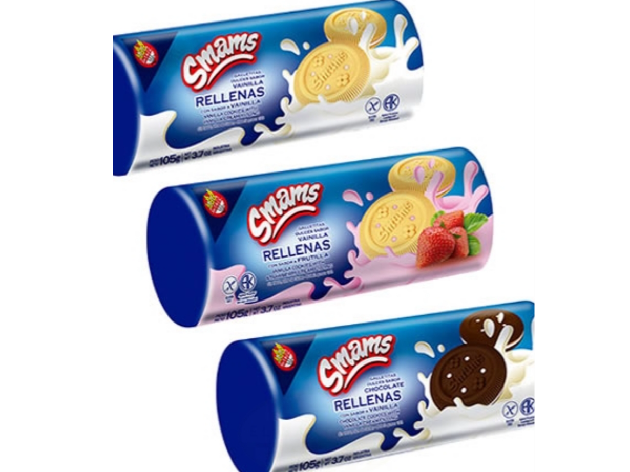 Galletas rellenas varios sabores