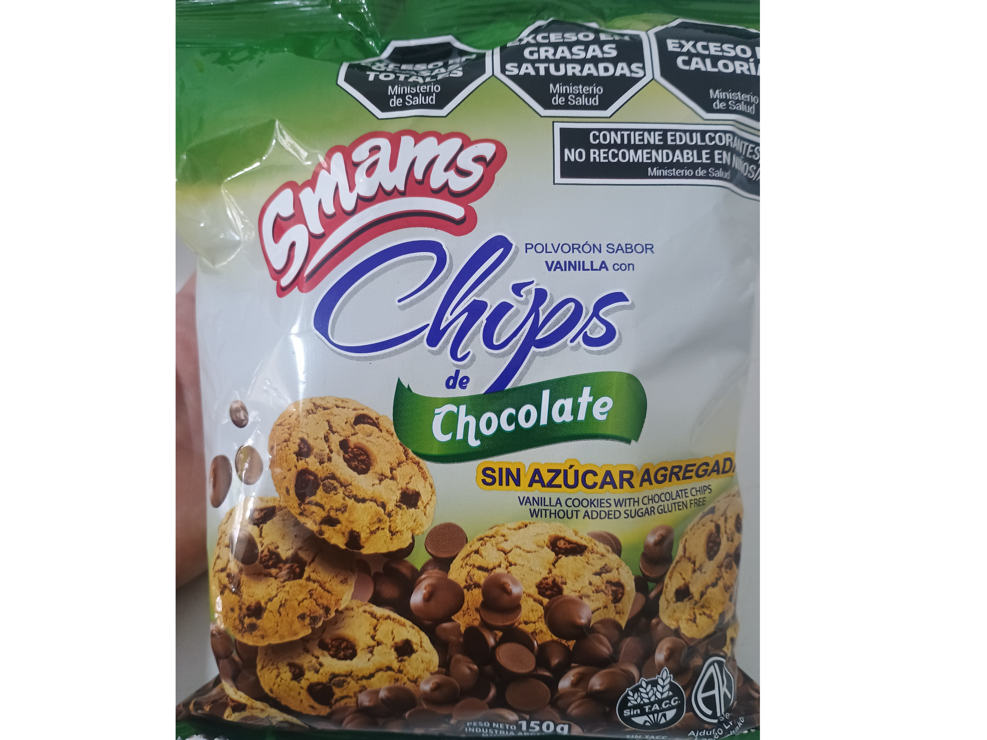 Polvorones de vainilla con chips de chocolate