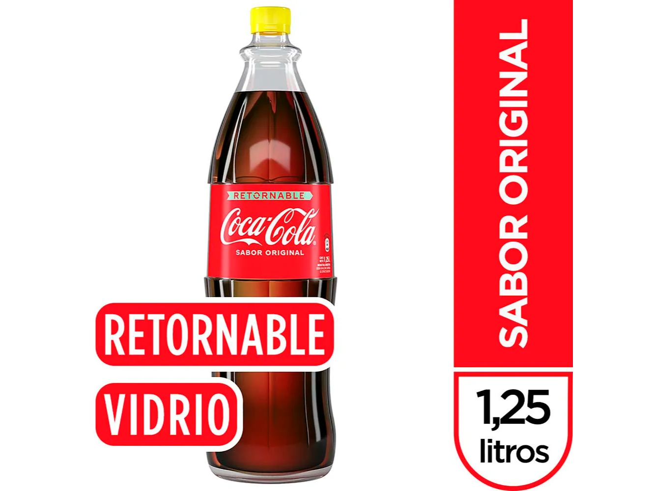 Coca cola de vidrio retornable