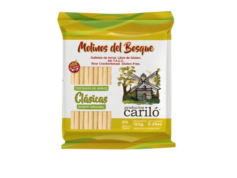 TOSTADAS DE ARROZ MOLINOS DEL BOSQUE CARILÓ