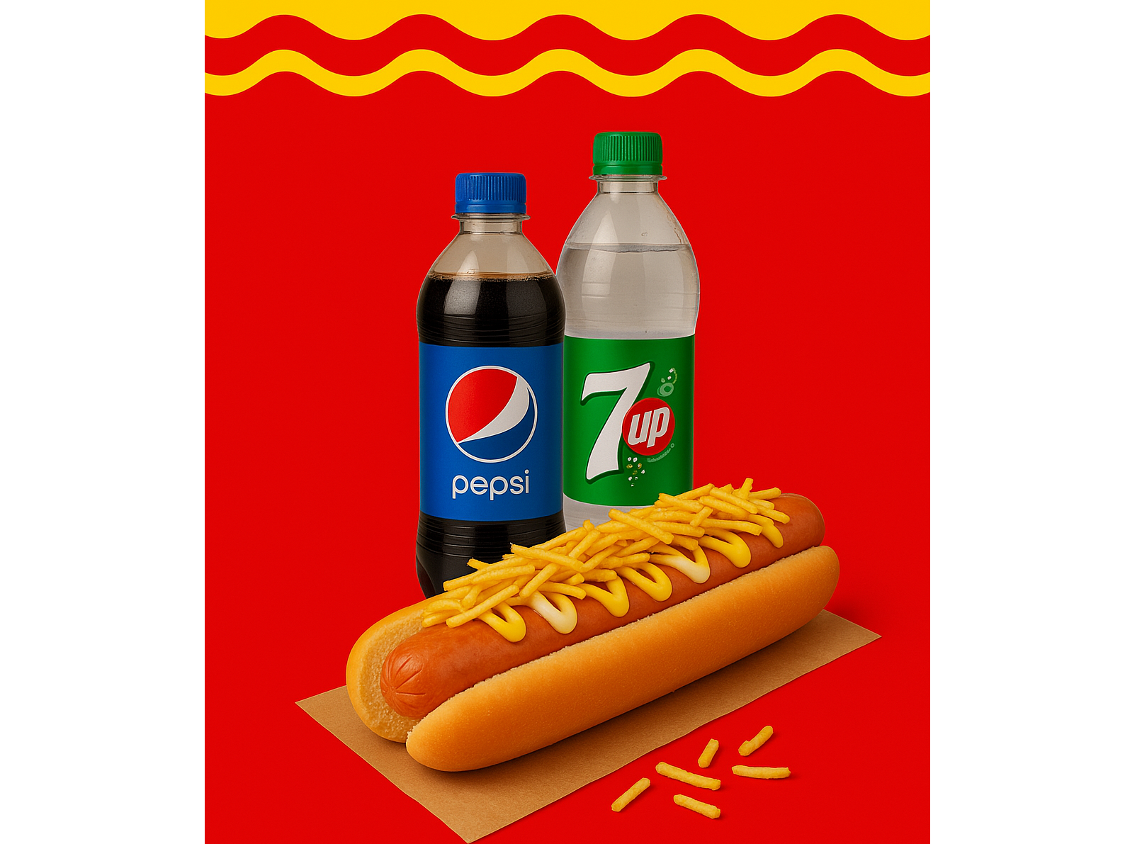PANCHO + PEPSI/7UP 500CC