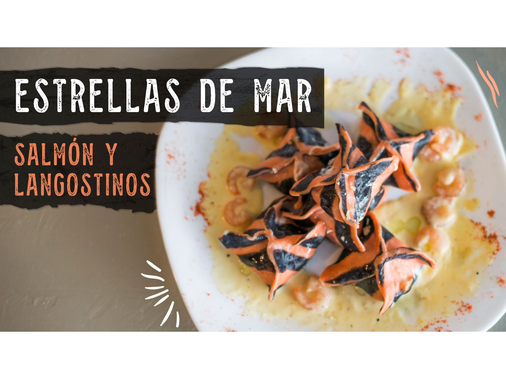 Estrellas de Mar de Salmón Rosado y Camarones