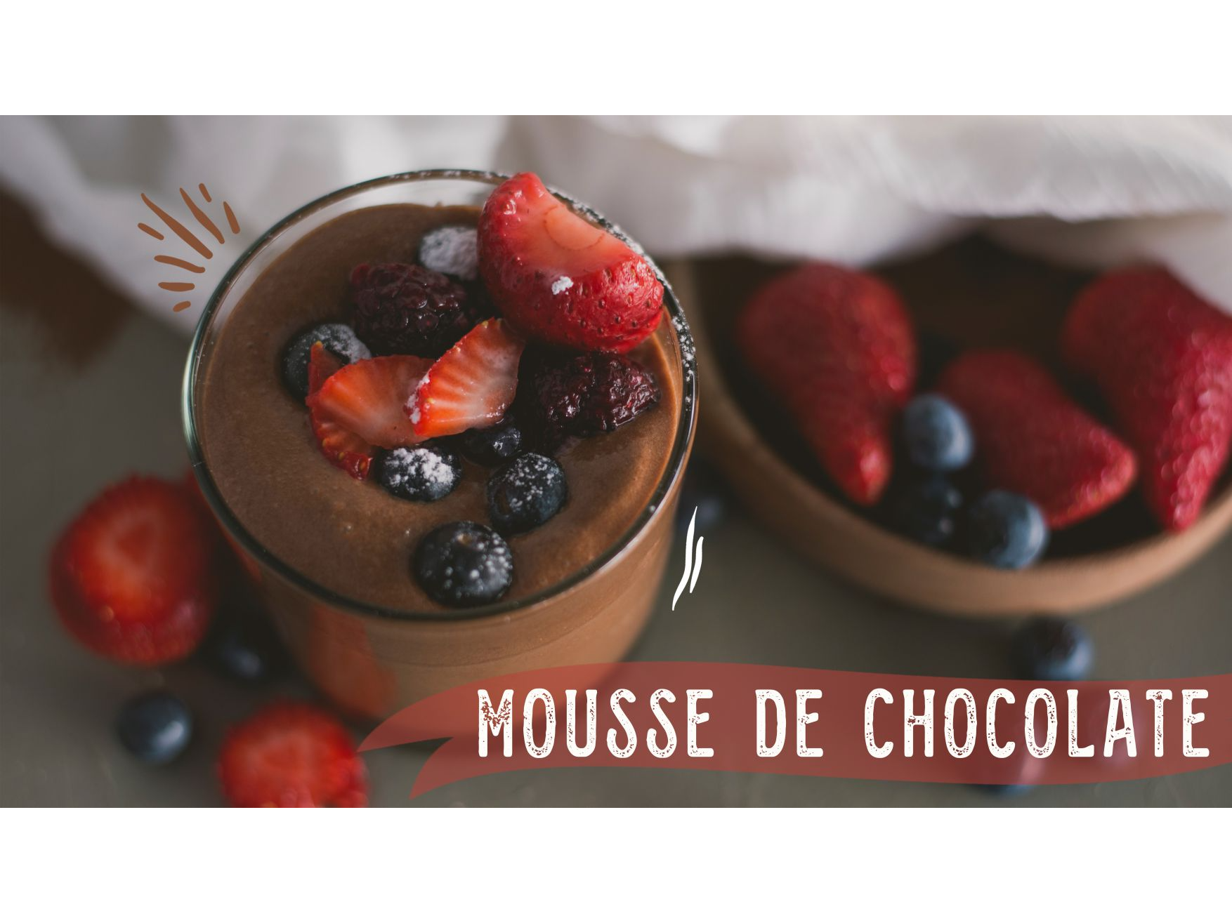 Mousse de Chocolate c/Frutos rojos