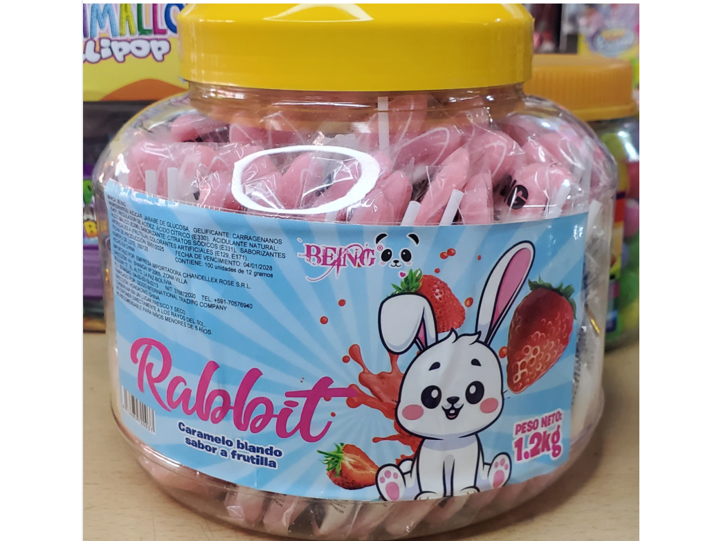 Rabbis gomita (150 unidades)