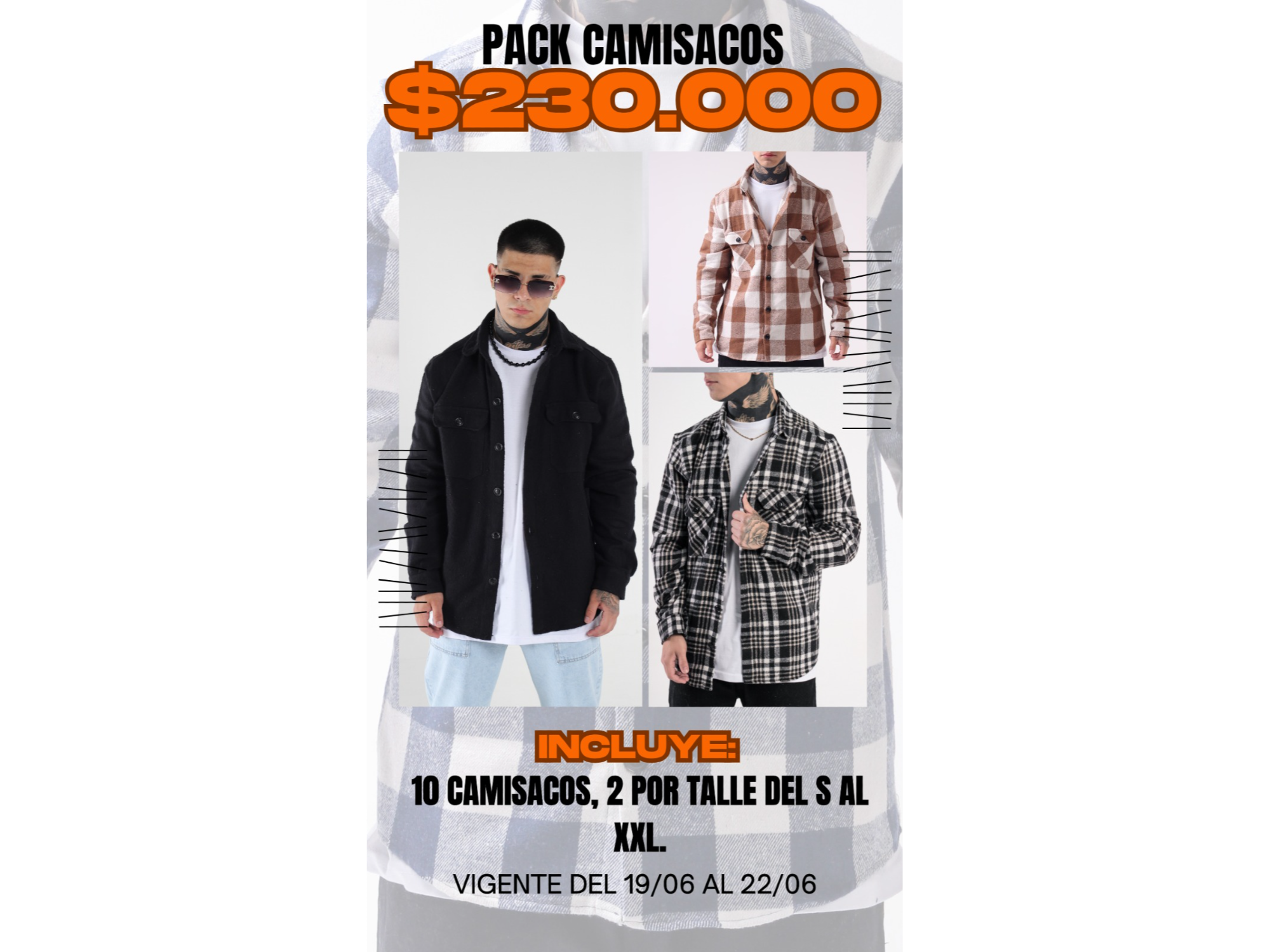 PACK CAMISACOS