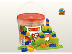 Balde de Bloques de Construcción 120 Piezas – Juego Didáctico Infantil