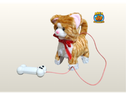 Gatito Interactivo Con Control Remoto Maulla Y Camina Dulce