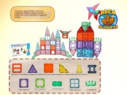 🧩 Bloques magnéticos de construcción 78 piezas– Juego didáctico infantil