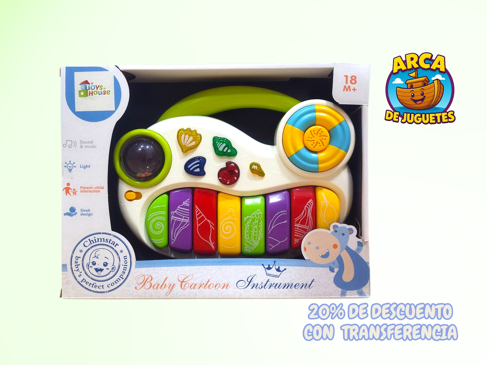 Piano Musical Infantil con Luces y Sonidos • Teclado Didáctico para Bebés y Niños Pequeños