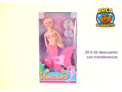 Muñeca Sirena con Luz en la Cola – Brilla y Cambia de Color – Juguete Mágico para Niñas