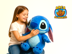 Peluche Stitch 45 cm – Súper Suave y Abrazable en Color Celeste – Disney Lilo & Stitch